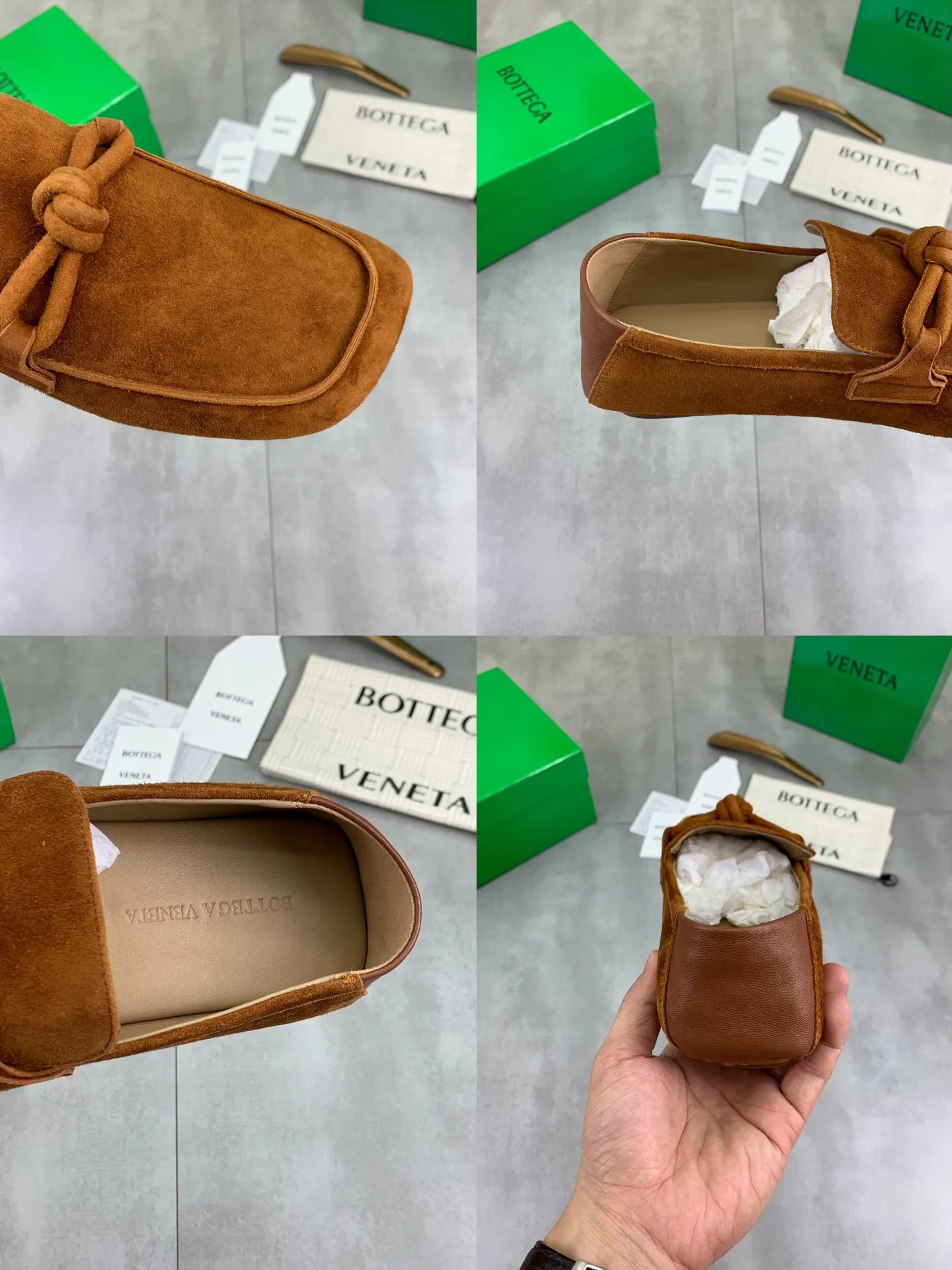 Factory price P760💰Top quality (genuine leather outsole series)💎💎💎 BOTTEGA VENETA official website synchronizes the latest model, top version of the highest version of BV business leather shoes in the market, accept material comparison, shoe type comparison, process comparison, practical and texture, versatile, suitable for any occasion, the more you look at it, the more flavorful it becomes. Pure hand-woven craftsmanship - upper material, imported original hand-woven calfskin - high-quality water-dyed sheepskin lining - original private model custom-made hand-made leather outsole -Size: female 35-39 (34 40 customized) male 39-44 (38 45 customized) Comes with original BV green box, complete packaging.